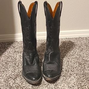 Lucchese Women's Cowgirl Western Boots 9 Black